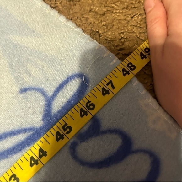 Disney Frozen Olaf Blanket Blue Kids Fleece Throw Snowman Blue - Picture 4 of 6